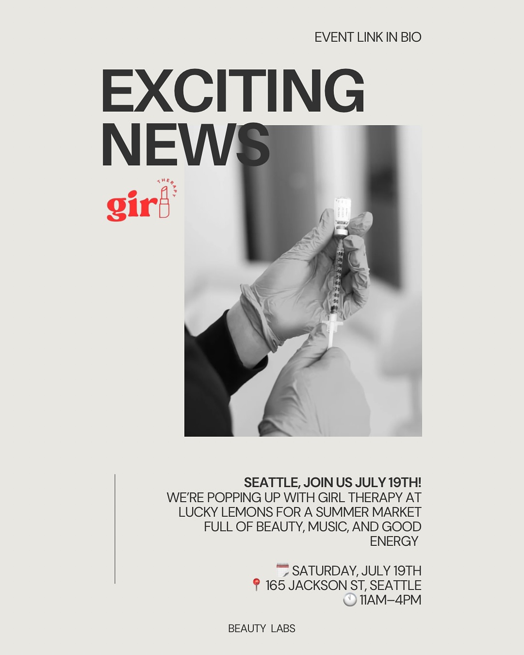 ✨ SEATTLE, YOU’RE INVITED ✨ We’re popping up with @girltherapyseattle at the Lucky Lemons Summer Market! Come sip, shop,...Beauty Giveaways by Womens-Resources