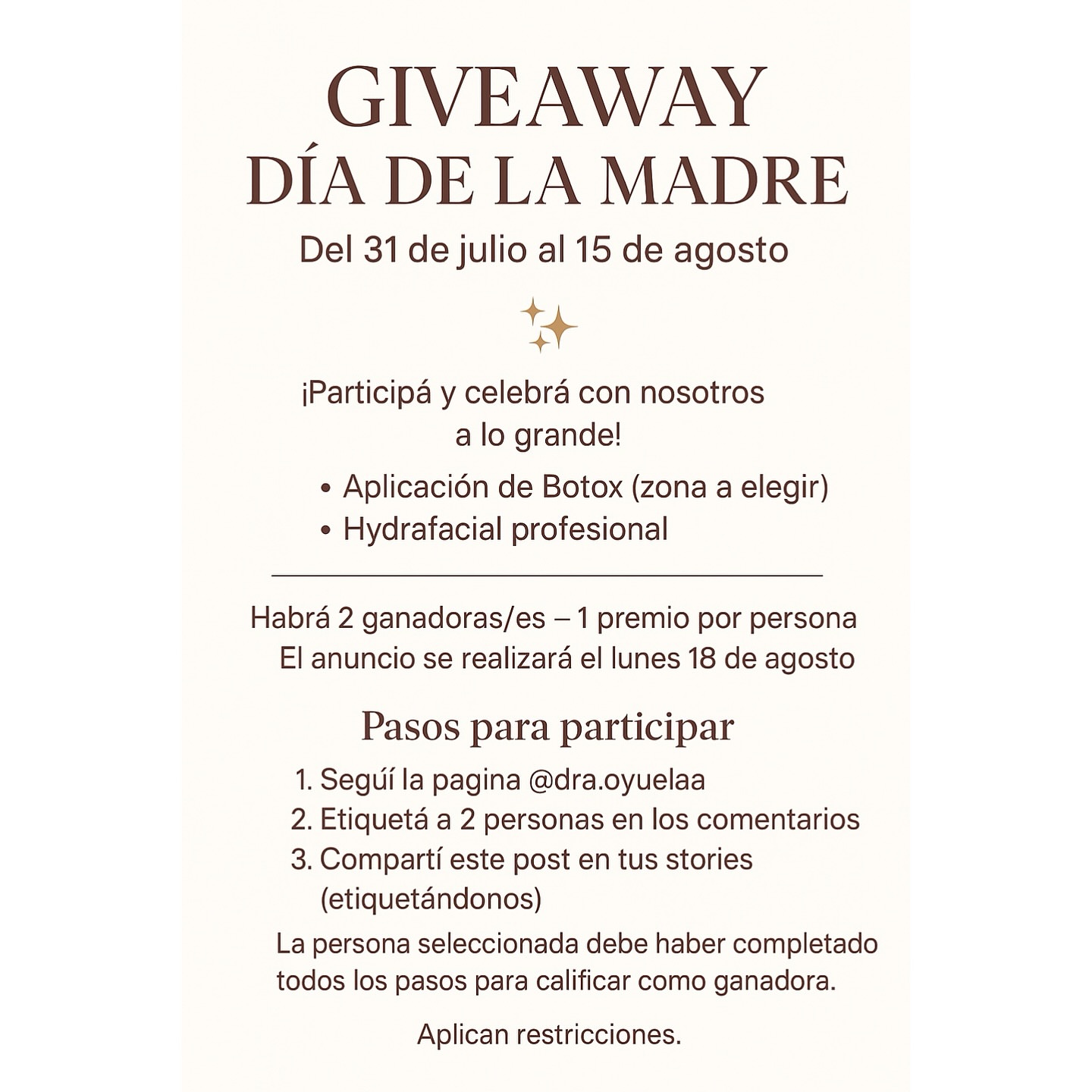 🎁✨ GIVEAWAY DÍA DE LA MADRE ✨🎁 ¡Queremos celebrar a lo grande a todas las mamás increíbles! Participá y ganá uno de es...Beauty Giveaways by Womens-Resources